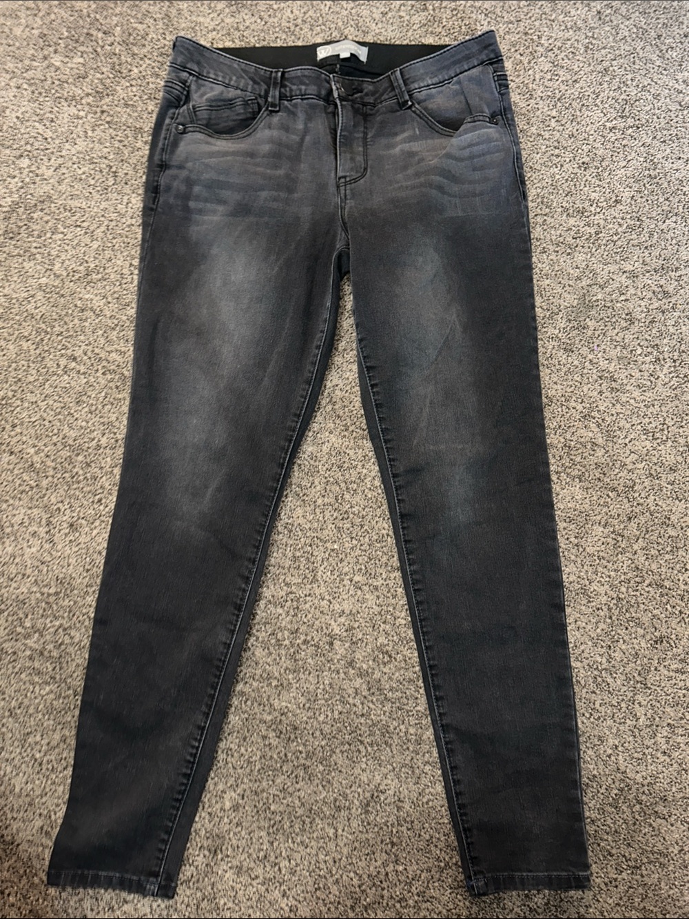 Wit & Wisdom Washed Charcoal Skinny Jeans